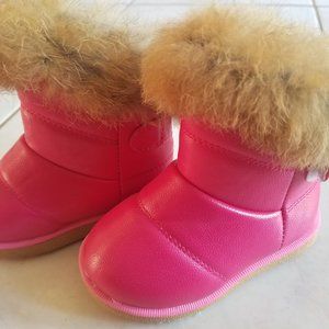 Toddler Girl Winter Boots Kids Snow Shoes Non Slip